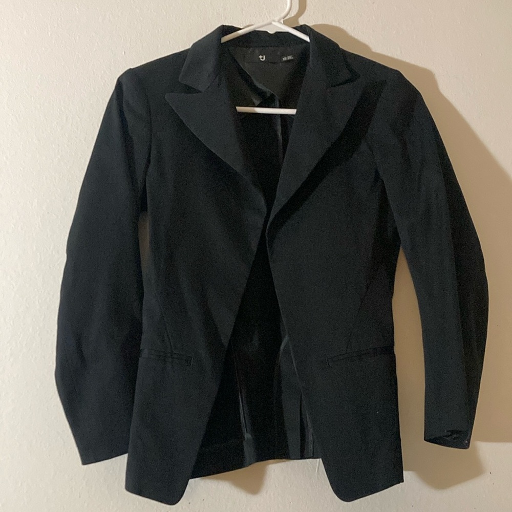 Uniqlo +J black unlined blazer XS